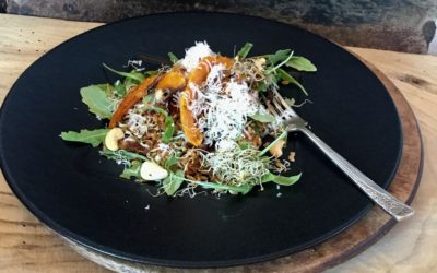 Einkorn wheat & roasted vegetable salad