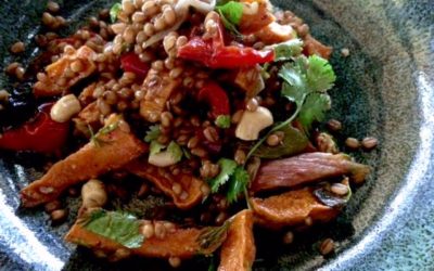 Sweet potato & barley salad