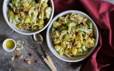 Roasted cauliflower salad